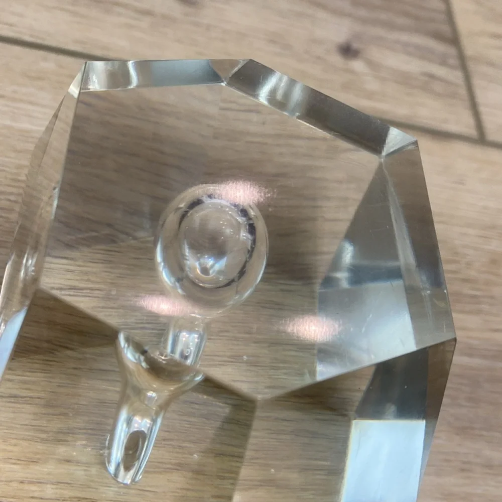 MCM Timo Sarpaneva Ittalia Finland Cristal‎ Block Bud Vase